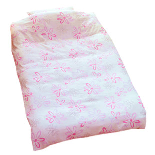 出口纯棉纱布140x190c田园印花单人瑕疵被罩两件包邮