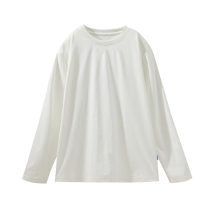 Q21蒲公英排汗速干透气T恤男女童长袖春季新款纯色打底上衣亲子款