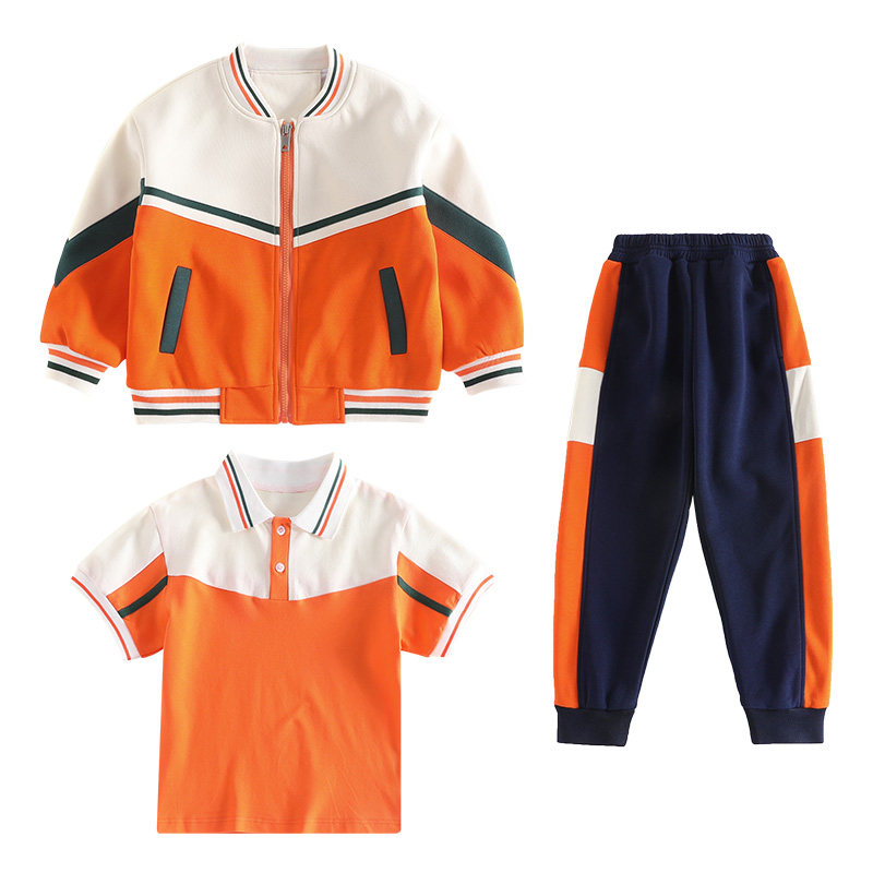 小学生校服春秋装三件套夏一