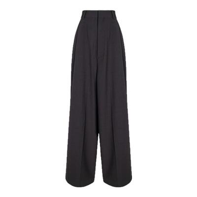 Mm6 Maison Margiela 春夏女士黑色百搭休闲裤银泰百货301574