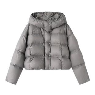 90白鸭绒羽绒服女短款2025秋冬季新品高级感百搭小个子加厚外套潮