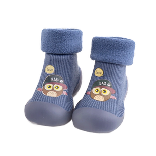 新生婴儿鞋袜冬季加绒加厚保暖不掉学步室内防滑男女宝宝鞋子棉鞋