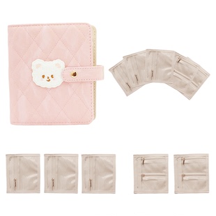 「日记小熊」饰品收纳包首饰可爱收纳册旅行便携耳饰项链首饰盒女