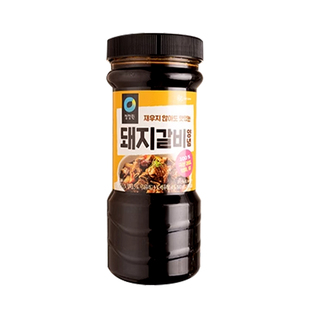 韩国进口清净园名家烤肉酱牛肉牛排猪肉猪排腌肉酱料840g*12瓶装