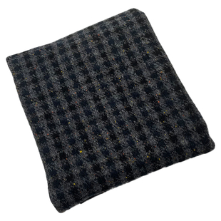 复古格彩色点点灰色千鸟格羊毛呢格子高端毛料布料大衣服装面料