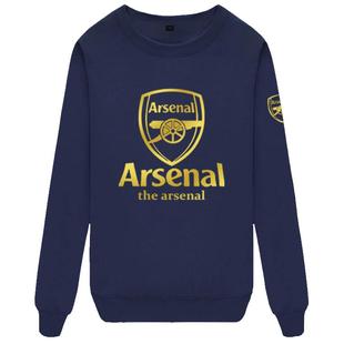 阿森纳队球迷服足球枪手周边圆领卫衣男女学生长袖休闲运动球衣服