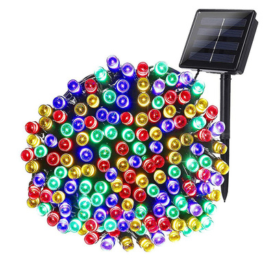 太阳能灯串户外防水七彩装饰灯