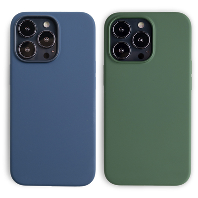 苹果13液态硅胶保护壳手感软肉