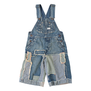 ■D8!LENFANCE现货Denim dungaree 26SS日本DD儿童衬衫背带裤长裤