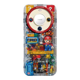 适用华为mate60pro手机壳新款积木马里奥mate60卡通70pro高级感mate50全包防摔40pro+磨砂硅胶玻璃30女款挂绳