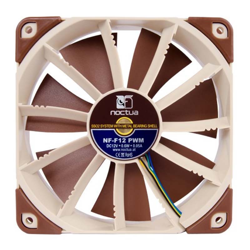 诺易 Noctua/猫头鹰 NF-F12 PWM  12cm散热风扇 静音 包邮