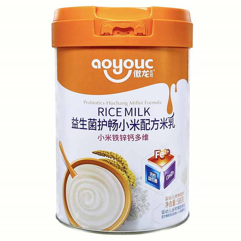 傲龙米粉傲龙优可益生菌护畅小米配方米乳米粉高铁婴幼儿辅食588g