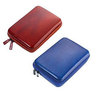 德国TROIKA拓意卡合成皮革硬壳拉链旅行数码化妆药品大容量收纳包