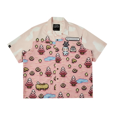 吉考斯男女像素风透气防汗湿衬衫