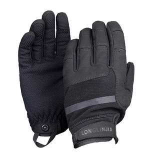 新龙鳞甲战术突击防割手套欧标三级掌心防割户外骑行耐磨双指触屏
