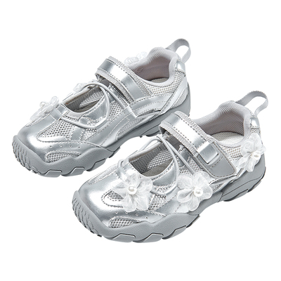 芭比女童运动凉鞋软底春夏薄款