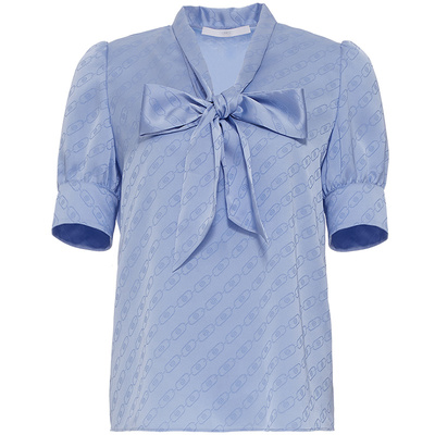 OBEG欧碧倩印花通勤衬衫