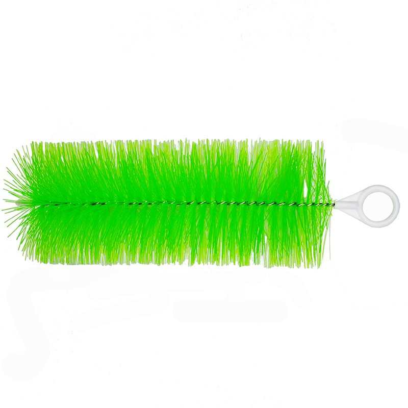 水族箱锦鲤鱼池过滤毛刷底滤材料十字304不锈钢1.6芯绿色优质毛刷
