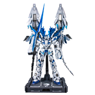 万代PG1/60神圣完美独角兽RX-0+灯组 阴影喷涂 上色 代工 加工