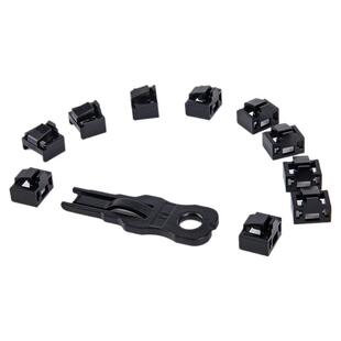 联格威朗RJ45网口锁网络端口锁网口封堵器网线接口安全锁封口塞堵头电脑USB口内嵌式防尘安全锁