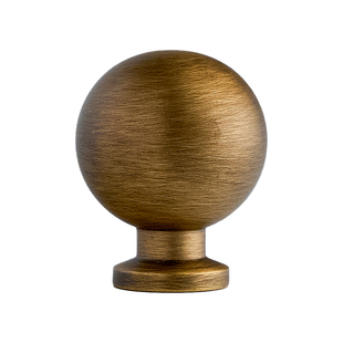 屿铜法式复古黄铜柜门拉手衣柜门抽屉橱柜鞋柜高级单孔圆球门把手