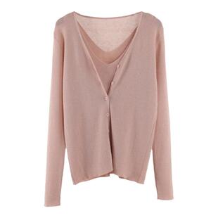 吊带背心加针织开衫两件套女夏2025新款显瘦时尚套装女空调衫外套