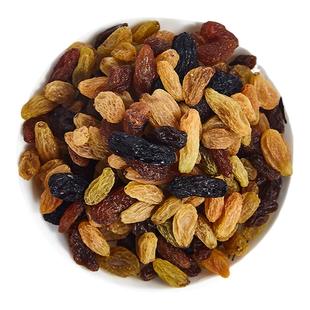 四色葡萄干新疆吐鲁番大粒黑加仑无籽提子干绿香休闲特产500g新货