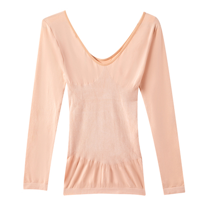 宁馨曼长袖洋气薄款前后低领