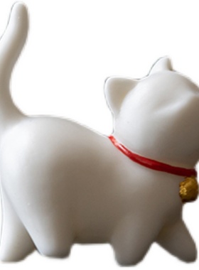 创意陶瓷迷你小萌猫家居桌面摆件