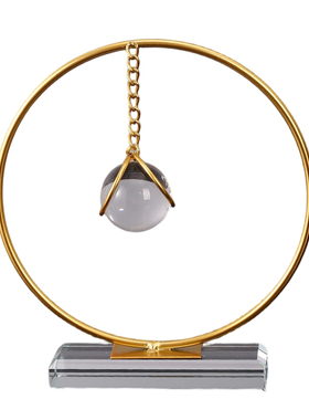 北欧创意透明水晶球家居摆件