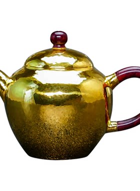 义清堂金壶纯手工足金999泡茶壶