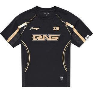 李宁LPL 官方赛季RNG战队经典队服短袖T恤男女官方舒适夜光运动服
