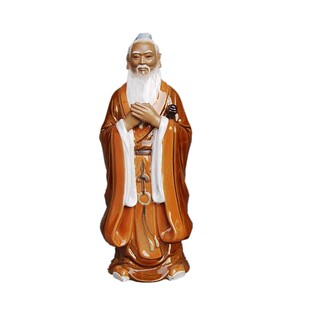 孔子行教书房摆设老师长辈送礼佳品先师家居石湾陶瓷工艺装饰摆件
