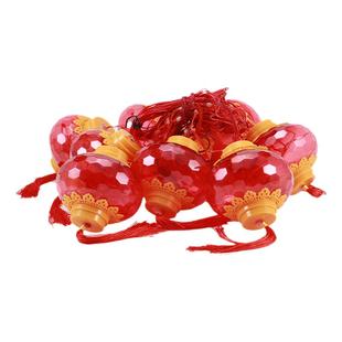 春节红灯笼窗帘灯新年阳台家用过年彩灯结婚串灯福字中国结装饰灯