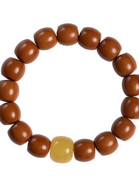 野生猴头核桃老型桶珠手串怀朴