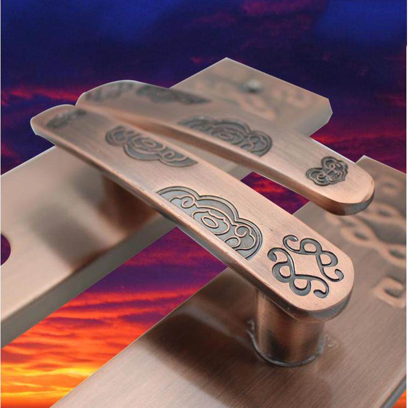 红古铜大门锁双开门对开门把手拉手防盗门把手子母门工程室外把手