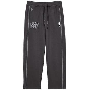 杰克琼斯男装NBA联名湖人队篮球宽松卫裤长裤子男款男士2025年秋