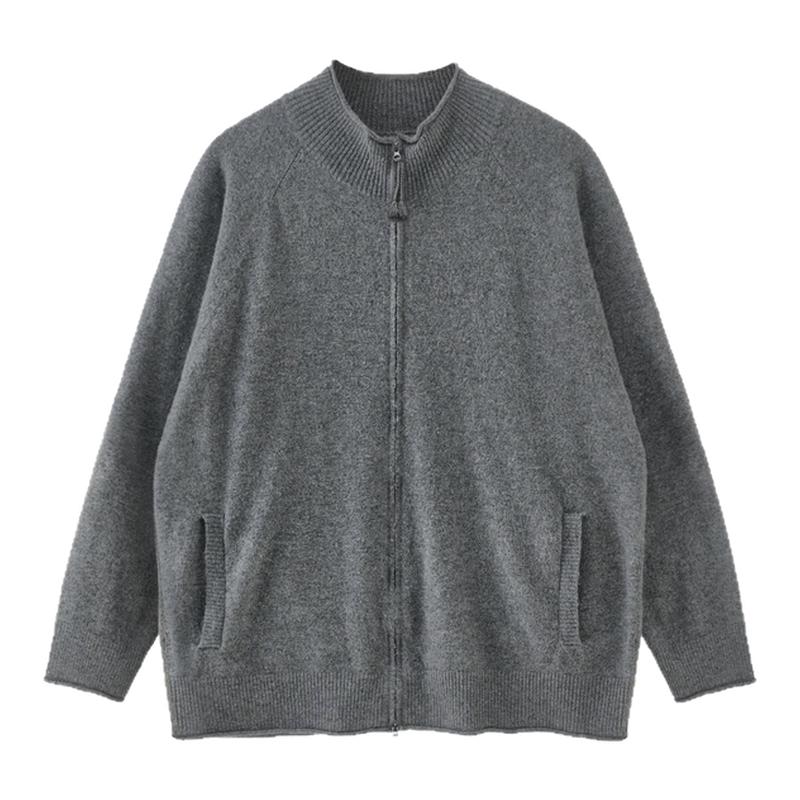 BUTTBILL简约休闲复古拉链开衫