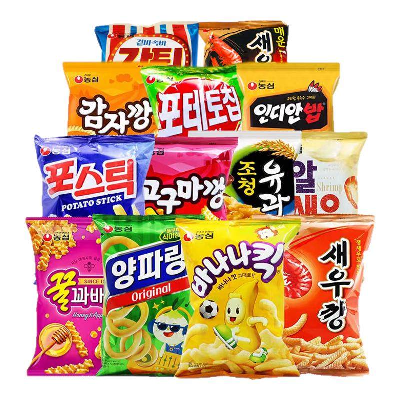 韩国进口农心洋葱圈虾条薯片