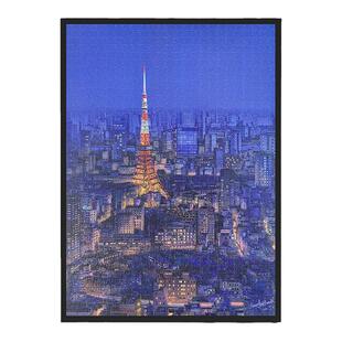 Comitok夜东京拼图1000片成人纸质蓝卡星空膜艺术潮玩分区玩具