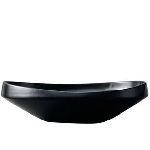 玩物志原创日式餐盘黑色味碟子陶瓷家用菜盘不规则简约风格碗盘子