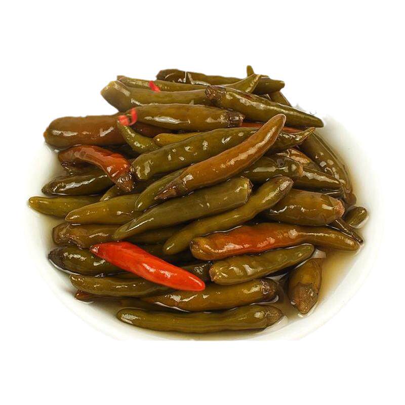 腌制小米椒咸菜下饭菜青小米椒尖椒朝天椒泡椒青辣椒商用酸辣椒