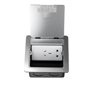 地插座不锈钢防水隐藏式五孔网络线地插隐藏插头超薄隐形地面插座