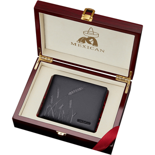 稻草人男士钱包2025款真皮钱夹男款高档实用生日礼物送爸爸送老公