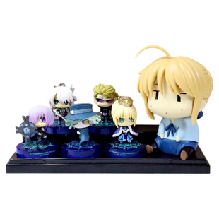 现货5款命运公仔盒蛋Saber吾王 FATE蚊香眼马修书包挂扣玩偶 礼物