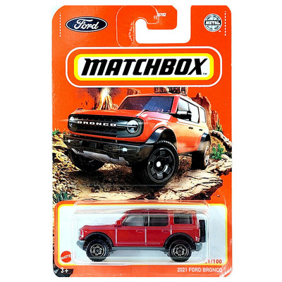 MATCHBOX火柴盒城市英雄小车福特烈马模型玩具车2021 FORD BRONCO