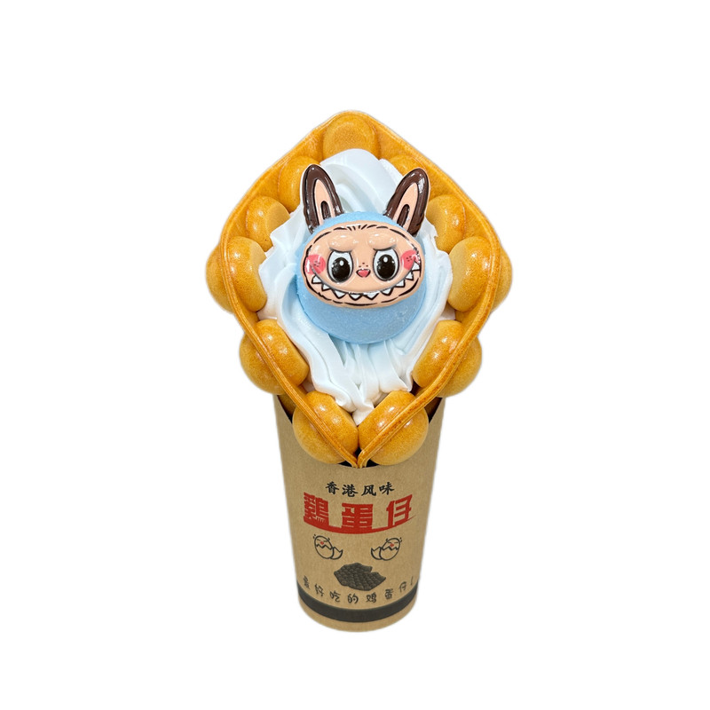 仿真动物冰淇淋模型鸡蛋仔模型假