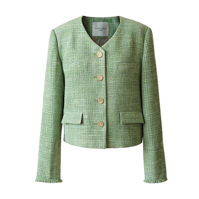 POPCHRIO复古小香风茶歇短外套