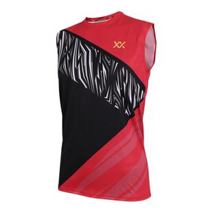 正品夏季男士无袖圆领李东根同款羽毛球球服休闲球衣透气男款