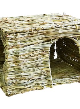 兔子玩具躲避屋牧草编制冬暖夏凉